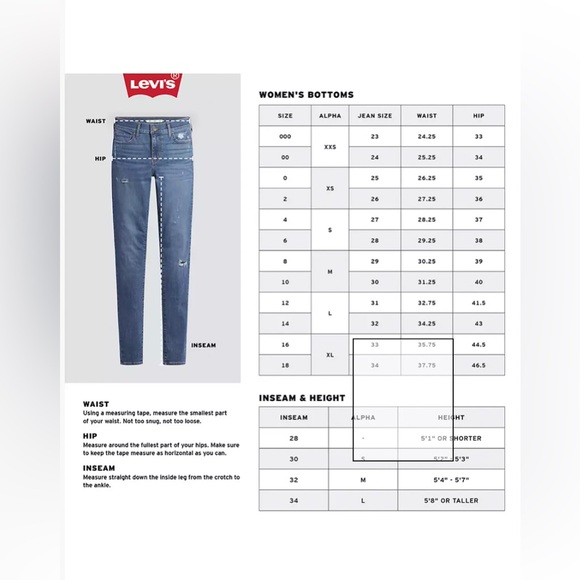 720 Levis’s High Rise Super Skinny Women's Jeans - Size 28 GUC - Picture 5 of 11